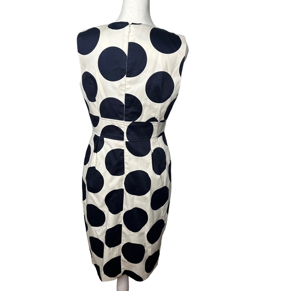 David Meister Polka Dot Tie Waist Pencil Dress - Picture 3 of 5